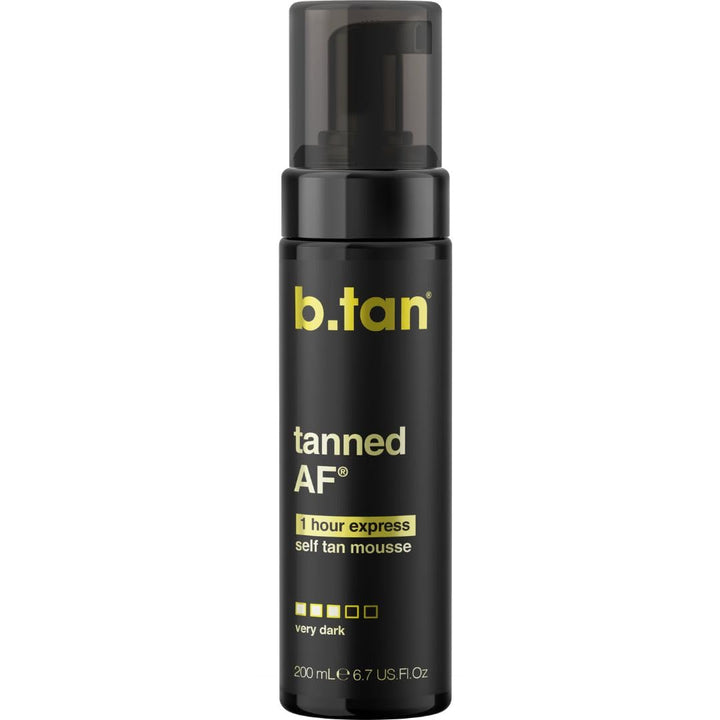 B.TAN front bottle view showing packaging and deep tanning benefit