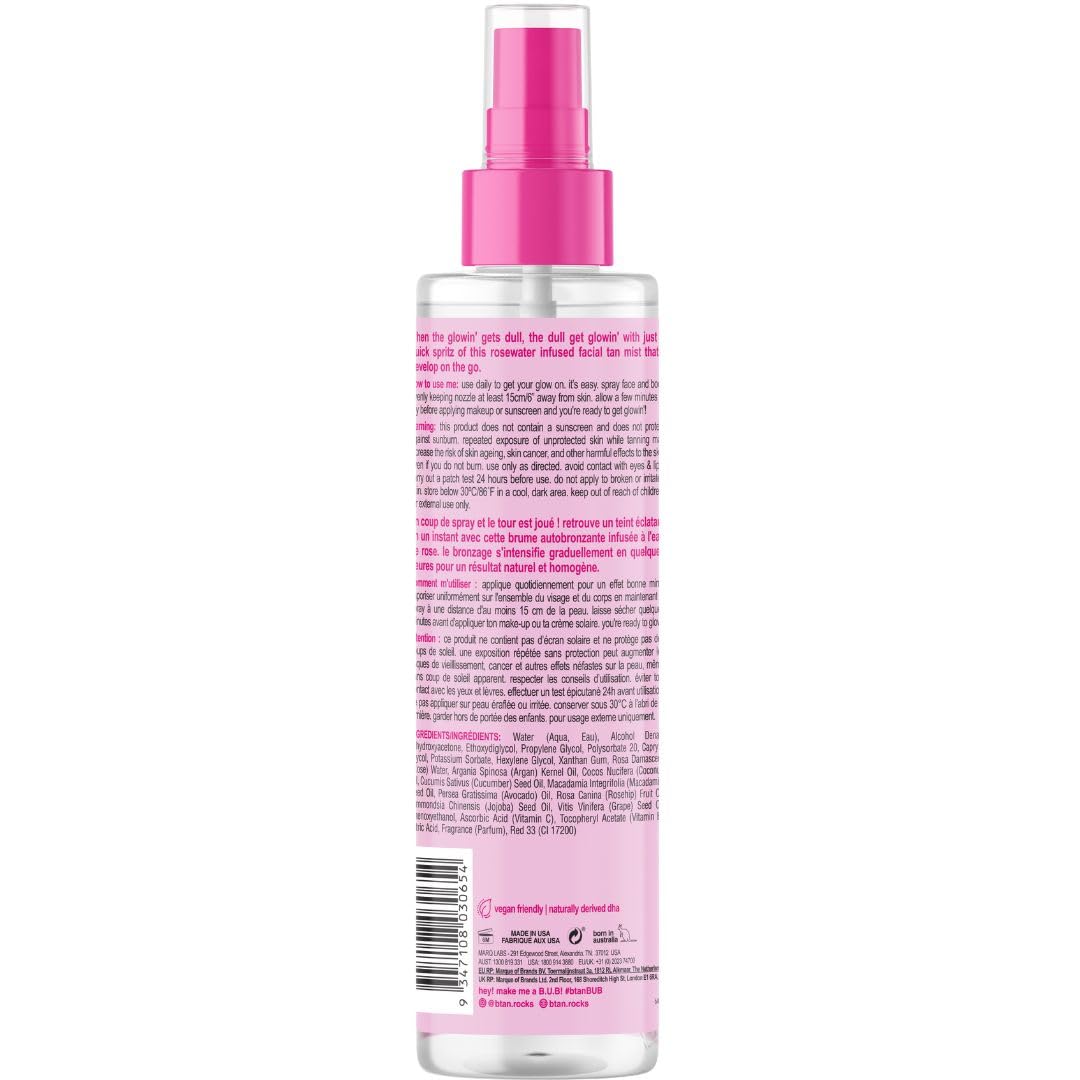 B.TAN spray nozzle close-up demonstrating even mist distribution benefit