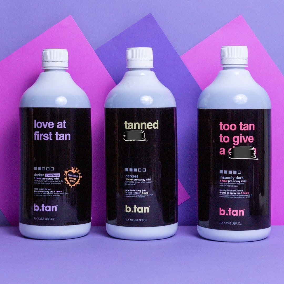 B.TAN kit staged in bathroom for easy at-home salon-style tanning