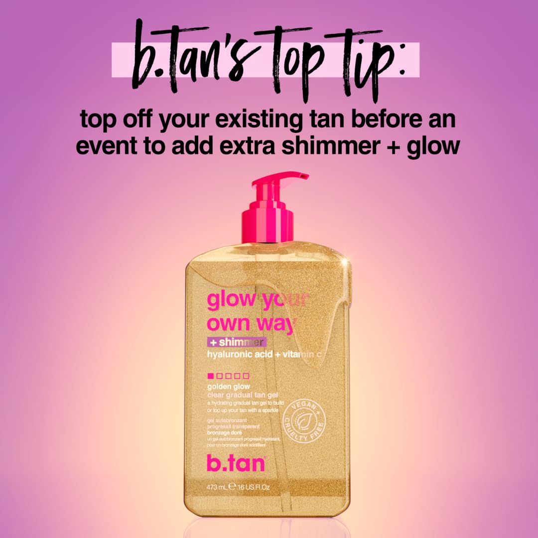 B.TAN in a beach bag lifestyle shot showing everyday ready glow benefit