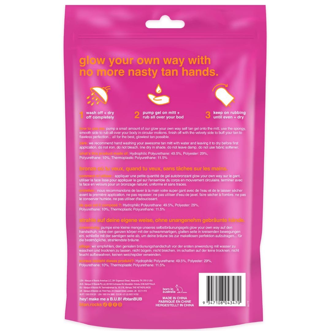 B.TAN neoprene side close-up highlighting smooth texture for precise gel spread