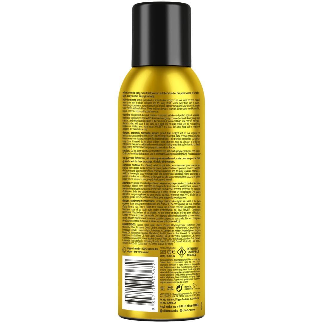 B.TAN spray nozzle closeup highlighting even, fine mist application