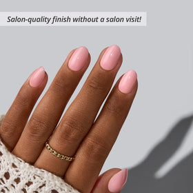 BTArtbox close-up of almond nail texture highlighting seamless blend