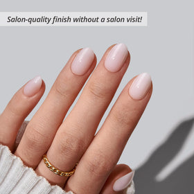 BTArtbox almond-shaped nails close-up showing natural curve