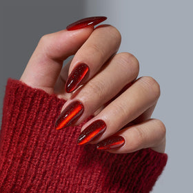 BTArtbox close-up of almond nail shape highlighting natural fit and comfort