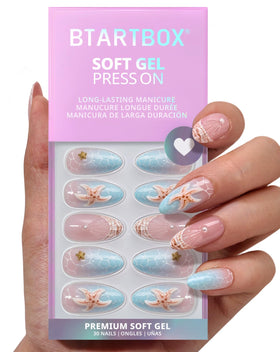 BTArtbox side profile of almond-shaped nail showing natural curve and comfortable fit
