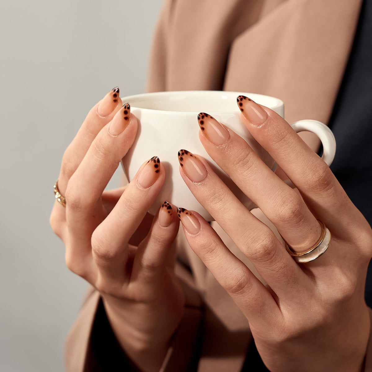 BTArtbox side profile of almond-shaped press-on nails showing gentle curve and fit benefit