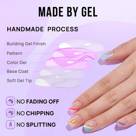BTArtbox application tools and contents laid out for simple at-home manicure