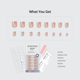 BTArtbox nails curing under LED lamp demonstrating quick hardening benefit