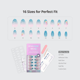 BTArtbox nails worn on hands in lifestyle setting showing wearable look