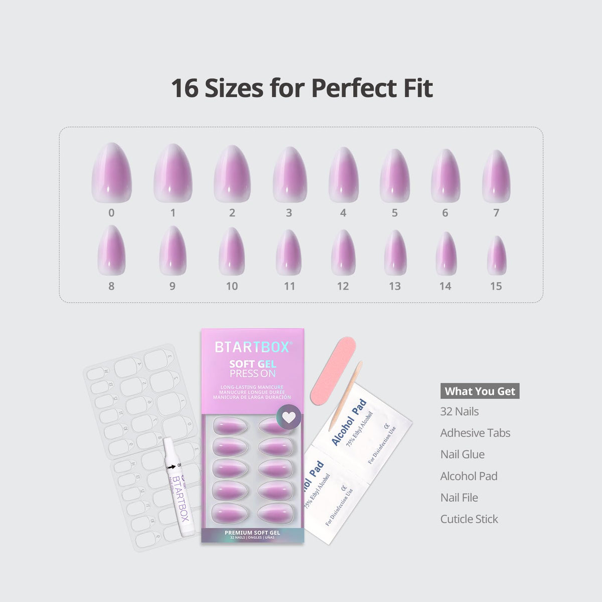 BTArtbox nail being applied with adhesive tab illustrating quick salon-style application