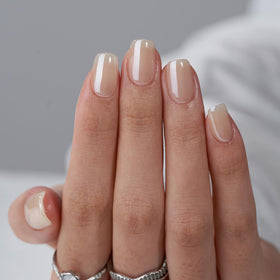 BTArtbox close-up of brown chrome texture highlighting handmade gel depth