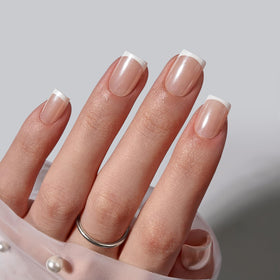 BTArtbox close-up of chrome French tip detail highlighting clean lines and shine