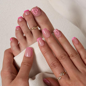 BTArtbox close-up of nail texture and glossy X-COAT finish for durable shine