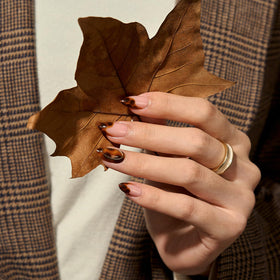 BTArtbox close-up tortoise shell French tip highlighting natural look