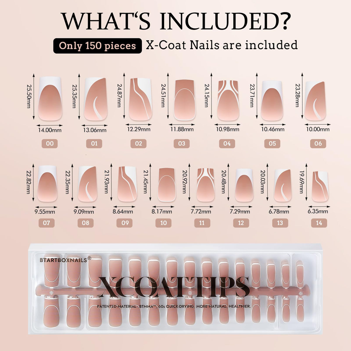 BTArtbox worn finished short coffin nails in lifestyle scene showing polished ready-to-wear look