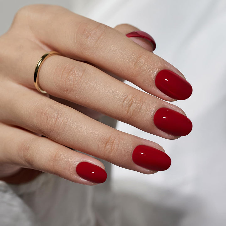 BTArtbox front packaging showing cardinal red nails and included accessories for quick salon results