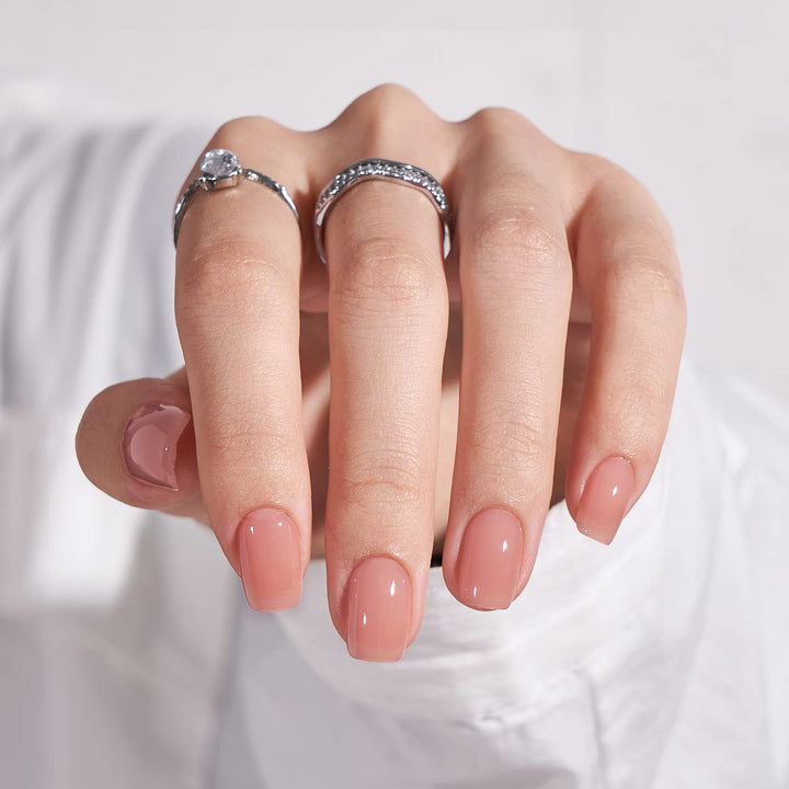 BTArtbox front packaging showing cinnamon nude nails and included kit for quick application