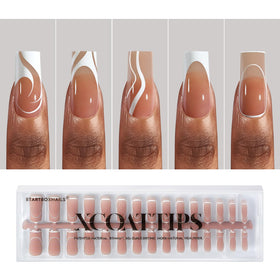 BTArtbox front packaging showing 5 French and swirl styles and 150 tips benefit fast application