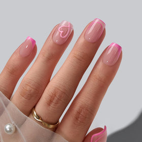 BTArtbox front packaging showing hot-pink French tip nails and included kit items for convenience