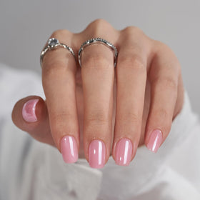 BTArtbox front packaging showing Lotus Glazed short square nails and glossy finish