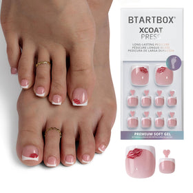 BTArtbox front packaging showing full 30-toenail kit and tools for easy application