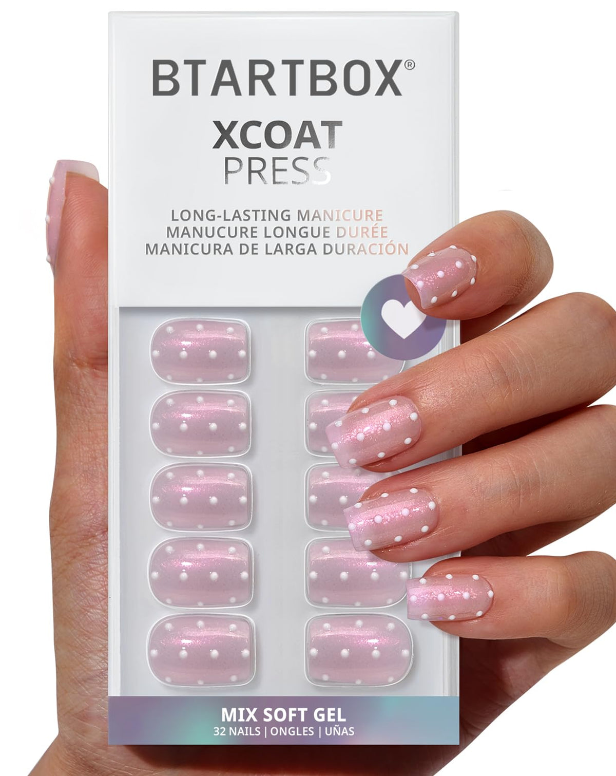BTArtbox front packaging showing Sugar Pop nails and kit contents for quick styling