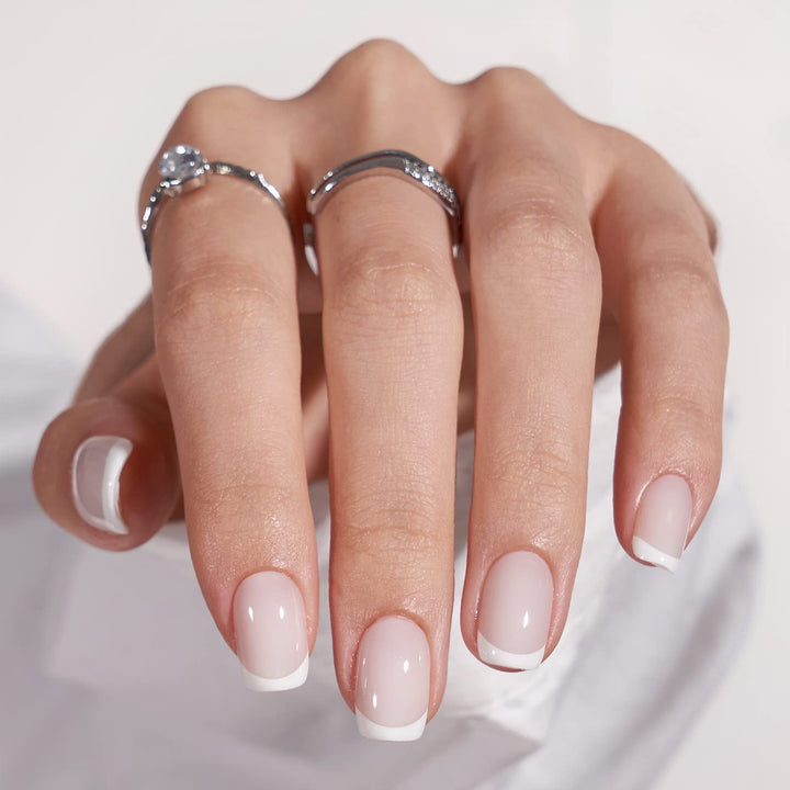 BTArtbox front packaging showing white French tip nails and kit benefits