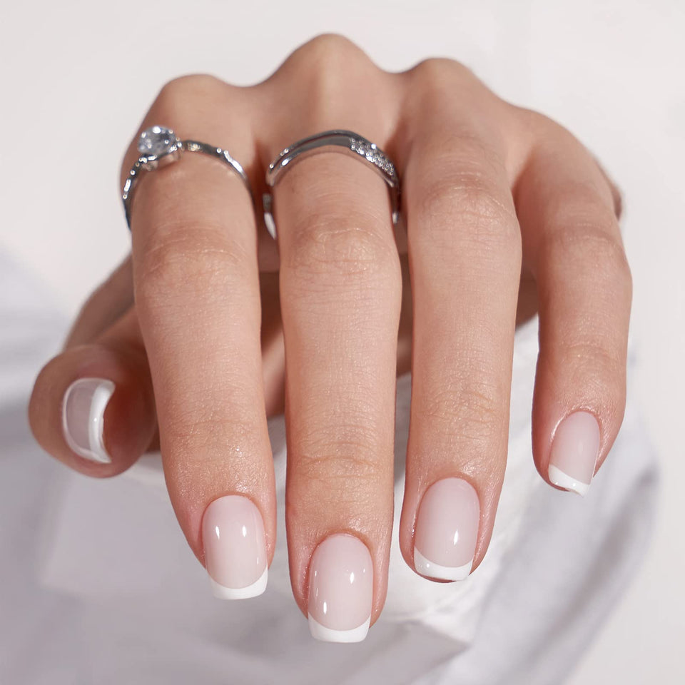 BTArtbox front packaging showing white French tip nails and kit benefits