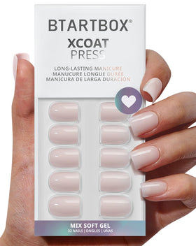 BTArtbox front packaging showing 32-piece kit and pastel nails benefit quick selection