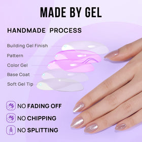 BTArtbox nails in hand demonstrating scale and comfortable short length