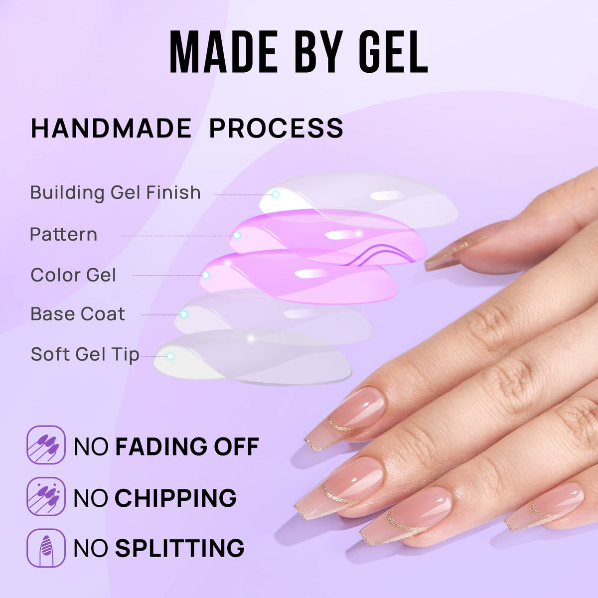 BTArtbox nails in use while typing demonstrating durability and everyday use