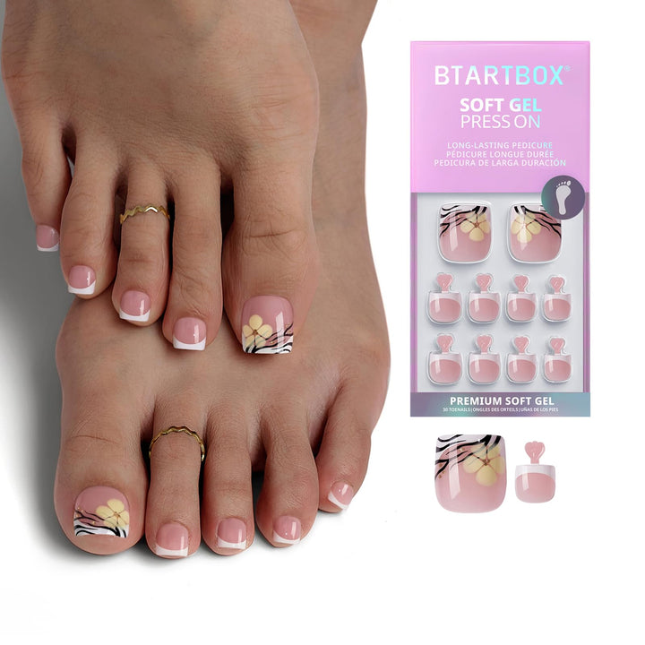 BTArtbox front packaging showing full 30-toenail kit and contents benefit convenience