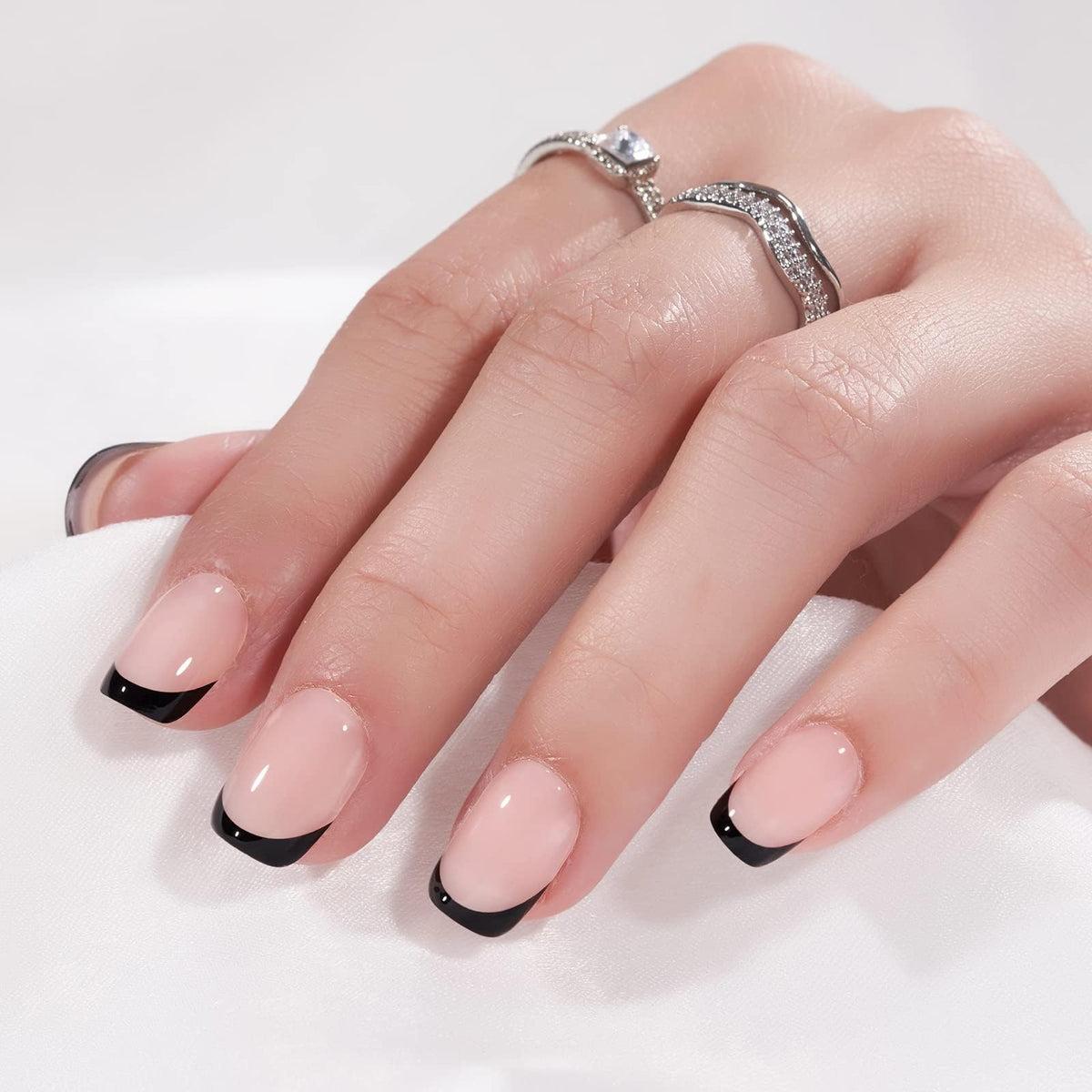 BTArtbox close-up of jelly square nail texture showing glossy gel finish