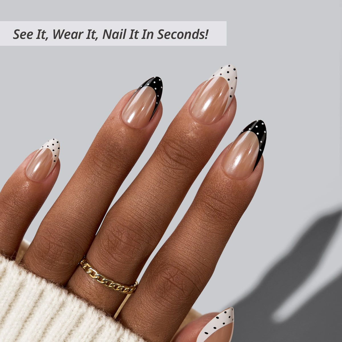BTArtbox chrome French tip close-up showing mirror shine and precision