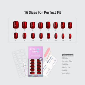 BTArtbox kit contents organized with glue tabs file and prep pad for easy application