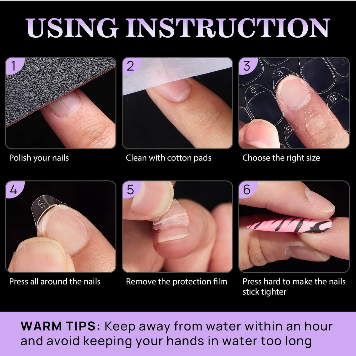 BTArtbox lifestyle image hands washing while wearing press-ons to show waterproof benefit