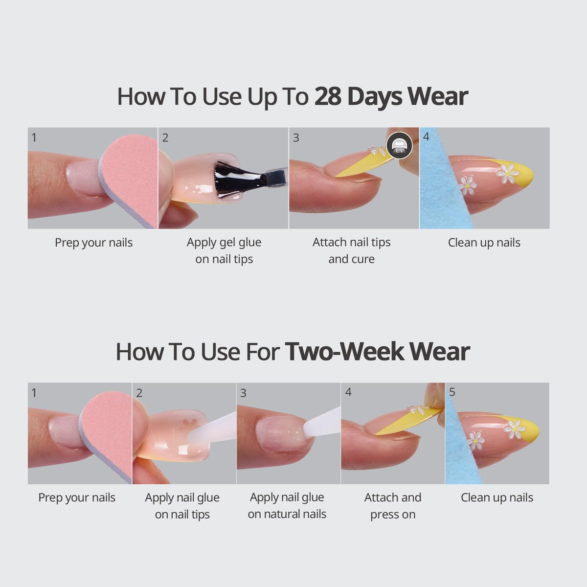BTArtbox lifestyle image of woman typing at desk wearing nails to show everyday durability