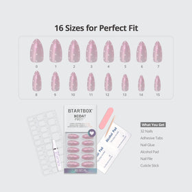 BTArtbox included nail file, wooden stick, and alcohol pads for clean, easy prep