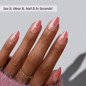 Close-up of BTArtbox pink chrome surface highlighting reflective shine and salon finish