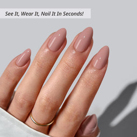 BTArtbox close-up of nail surface texture and glossy top coat for natural shine