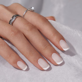 BTArtbox nails being applied by hand for quick at-home salon look