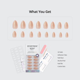 BTArtbox press on nails curing under UV LED lamp for long-lasting hold