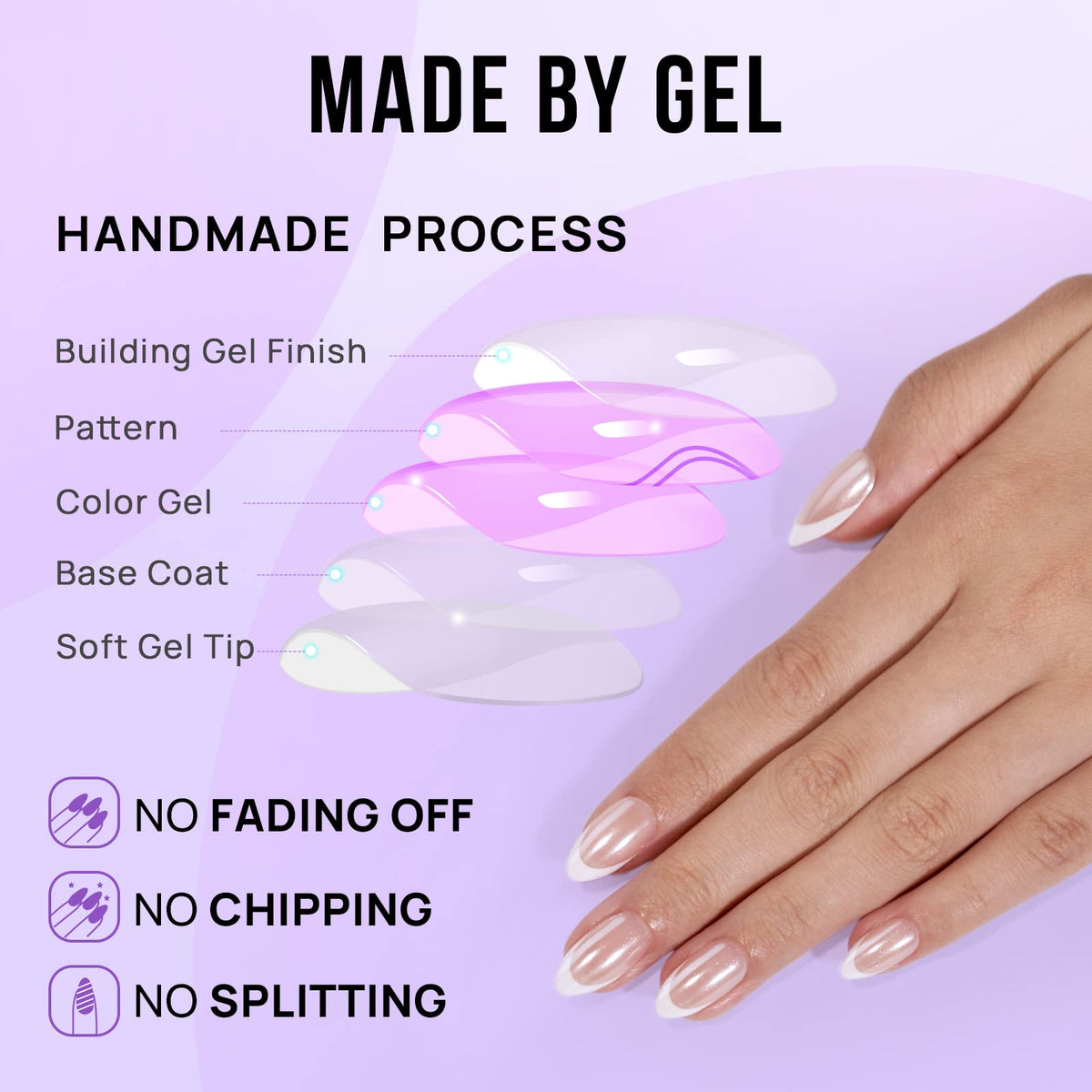 BTArtbox nails on hand showing almond shape and wearable elegance