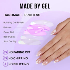 BTArtbox nails on hand showing almond shape and wearable elegance
