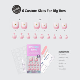 BTArtbox image of thicker toenail tip detail showing reinforced durability