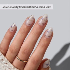 BTArtbox close-up of nail surface texture, showing smooth chip-resistant finish