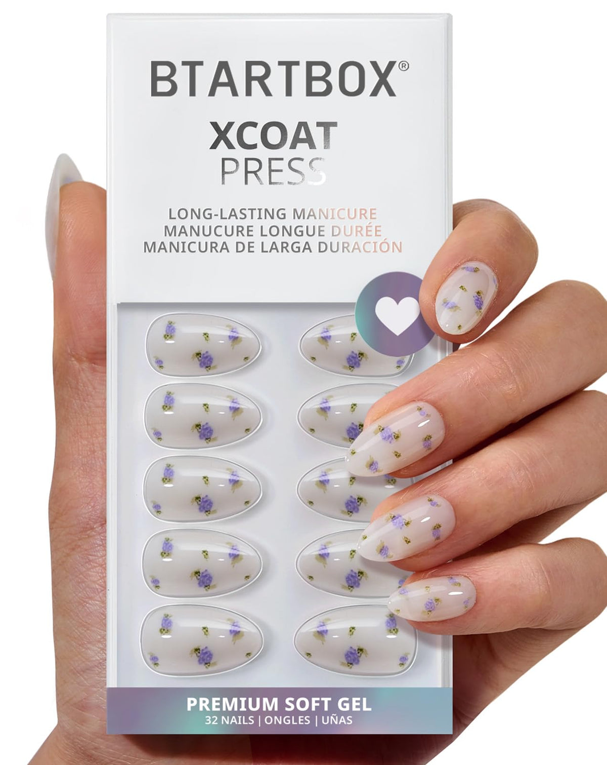 BTArtbox front packaging showing Pathside Lilac nails, clear kit and benefits