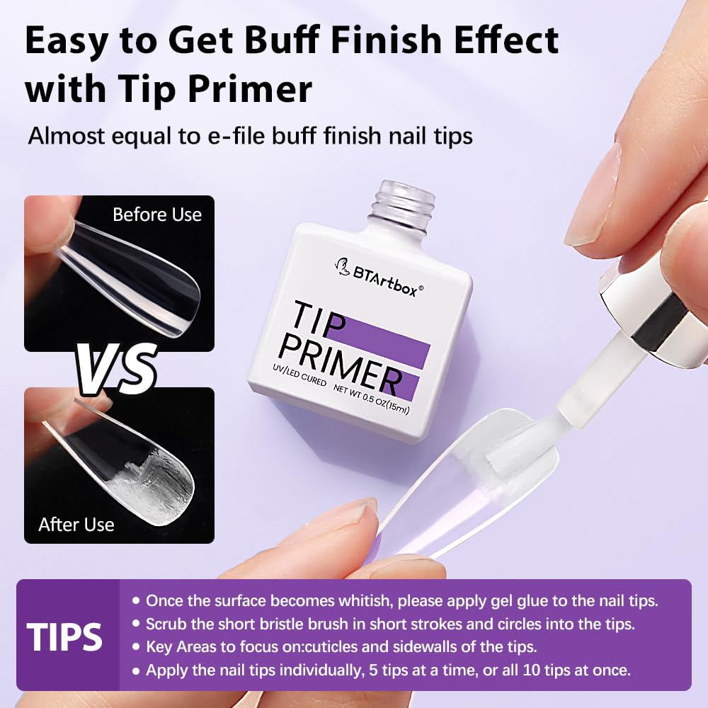 BTArtbox bonded press-on nail displaying secure long-lasting attachment