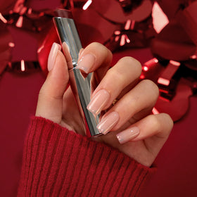 BTArtbox hand wearing press-on nails showing natural fit and instant style